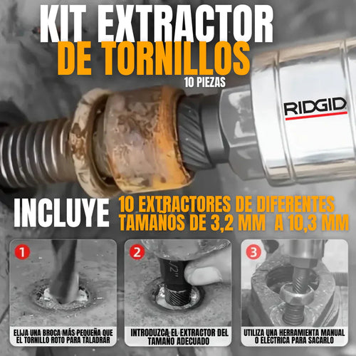 KIT EXTRACTOR DE TORNILLOS 20 PIEZAS + ENVÍO GRATIS Y REGALO 🎁