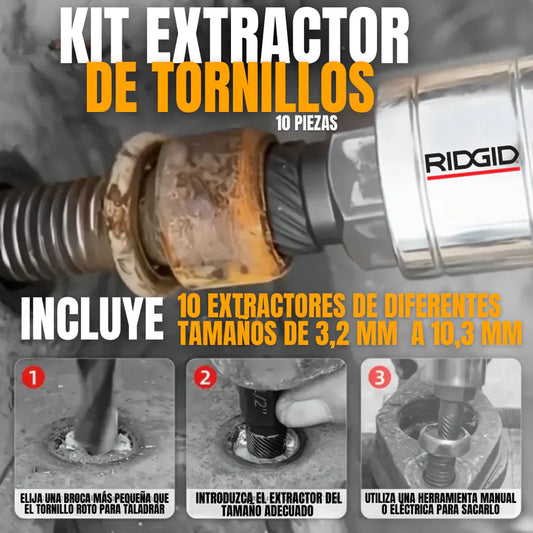 KIT EXTRACTOR DE TORNILLOS 20 PIEZAS + ENVÍO GRATIS Y REGALO 🎁
