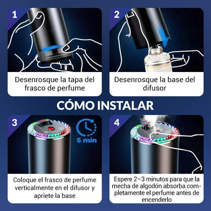 Ambientador-Difusor Inteligente de Ambientador con Luz Proyectora Estrellada💨