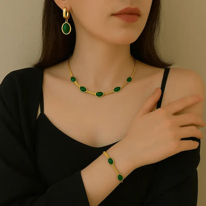 💎 CollarAmor™ Oro – Set 3 Piezas para Energía y Bienestar